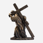 BC Catholic Jesus Carrying Cross on The Way to Calvary Statue-Renaissance