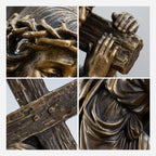 BC Catholic Jesus Carrying Cross on The Way to Calvary Statue-Renaissance