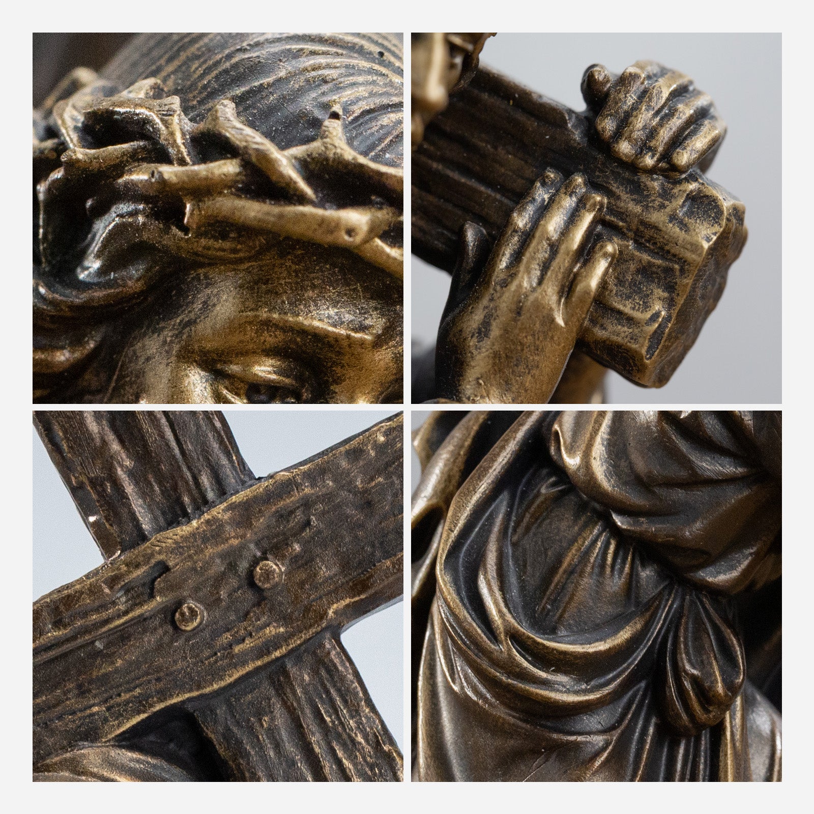 BC Catholic Jesus Carrying Cross on The Way to Calvary Statue-Renaissance