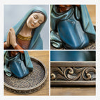 BC Katholische betende Jungfrau Maria Statue - Mit Rosenkranzhalter-Basis