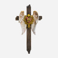 BC Catholic Immaculate Heart of Mary Wall Cross-Guardian Angel Decor