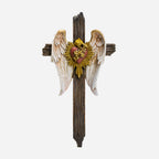 BC Catholic Immaculate Heart of Mary Wall Cross-Guardian Angel Decor