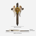 BC Catholic Immaculate Heart of Mary Wall Cross-Guardian Angel Decor
