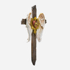 BC Catholic Immaculate Heart of Mary Wall Cross-Guardian Angel Decor