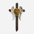 BC Catholic Most Chaste Heart of Saint Joseph Wall Cross-Guardian Angel Decor