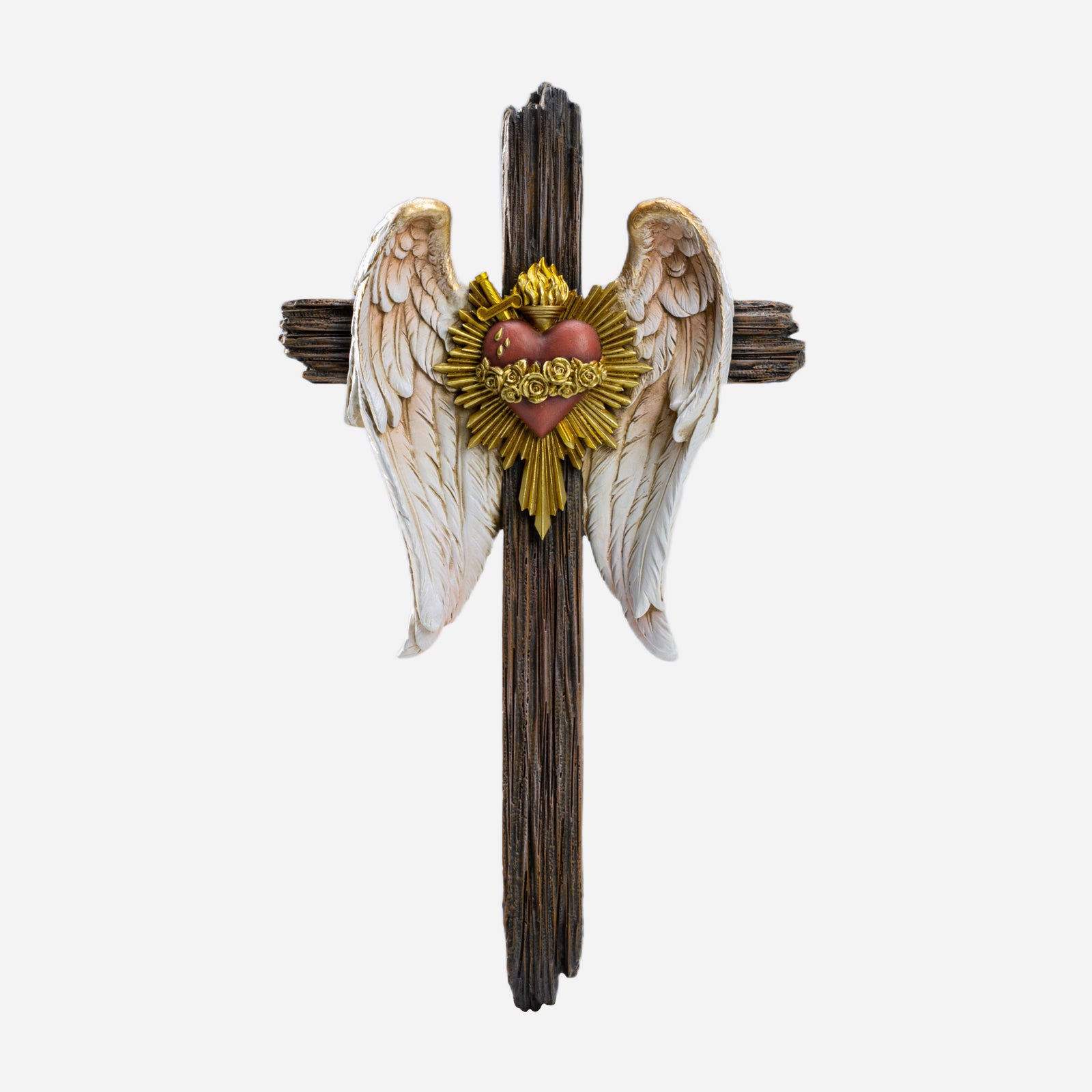 BC Catholic Most Chaste Heart of Saint Joseph Wall Cross-Guardian Angel Decor
