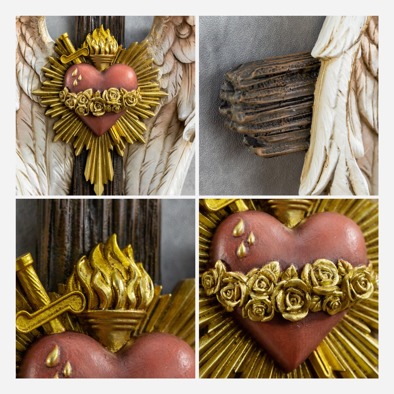 BC Catholic Most Chaste Heart of Saint Joseph Wall Cross-Guardian Angel Decor