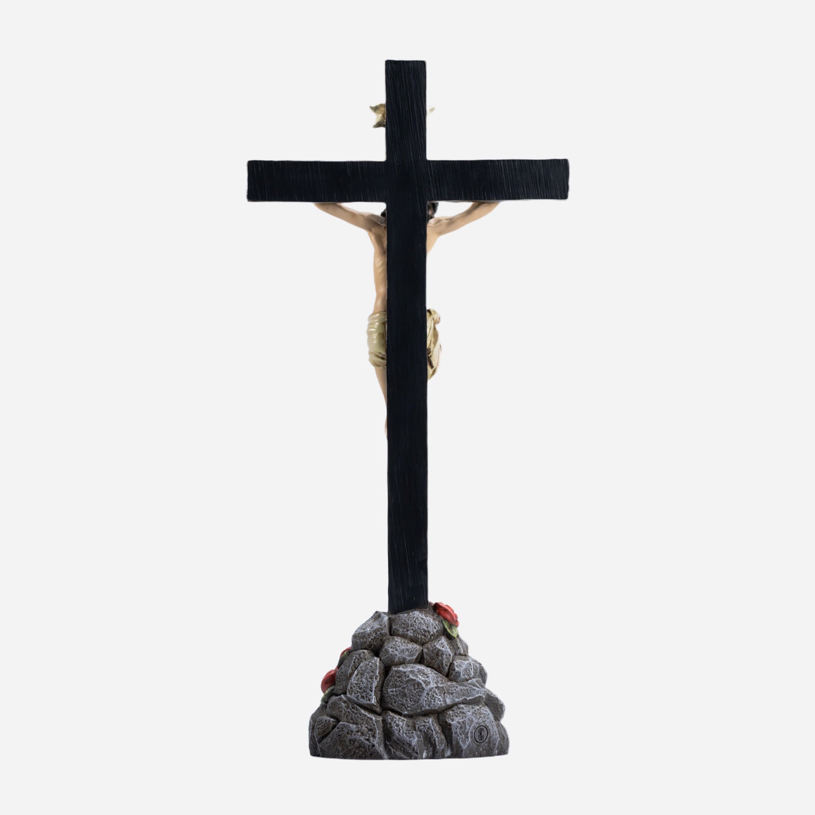 BC Catholic Standing Crucifix-Rustic Decor Style