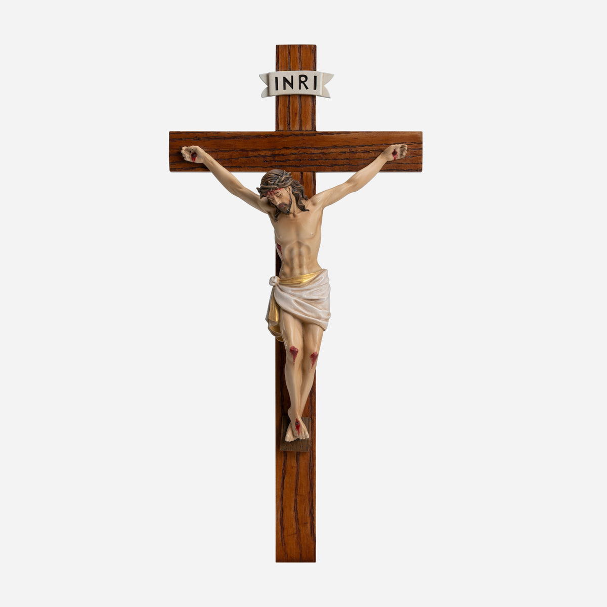 BC Catholic Standard Wall Crucifix-Renaissance