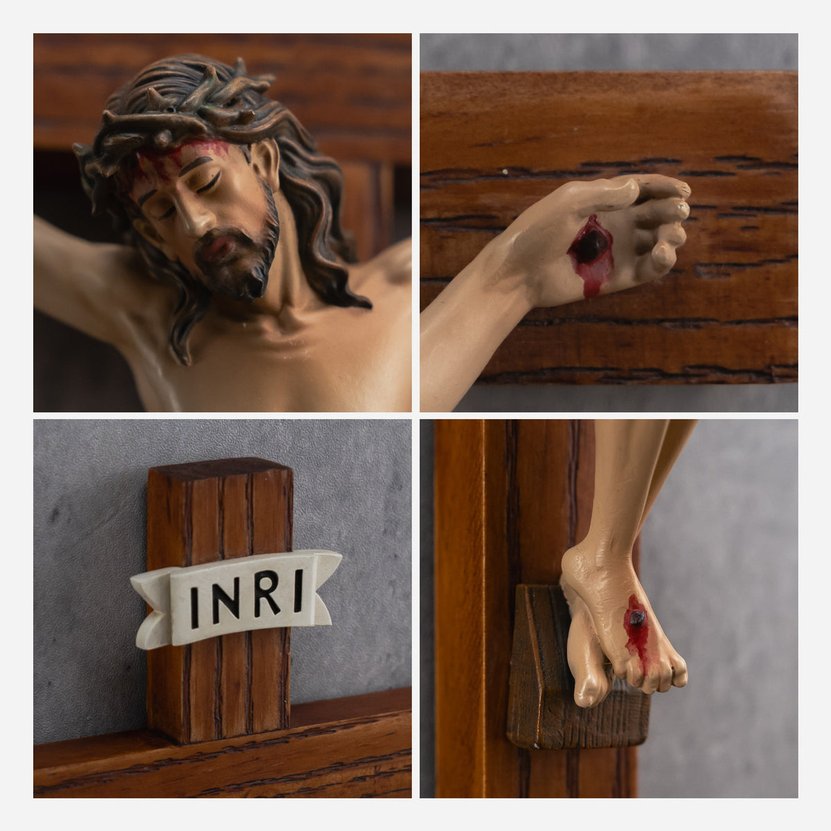 BC Catholic Standard Wall Crucifix-Renaissance