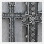 BC Home Décor Baroque Embossed Wall Cross-Renaissance