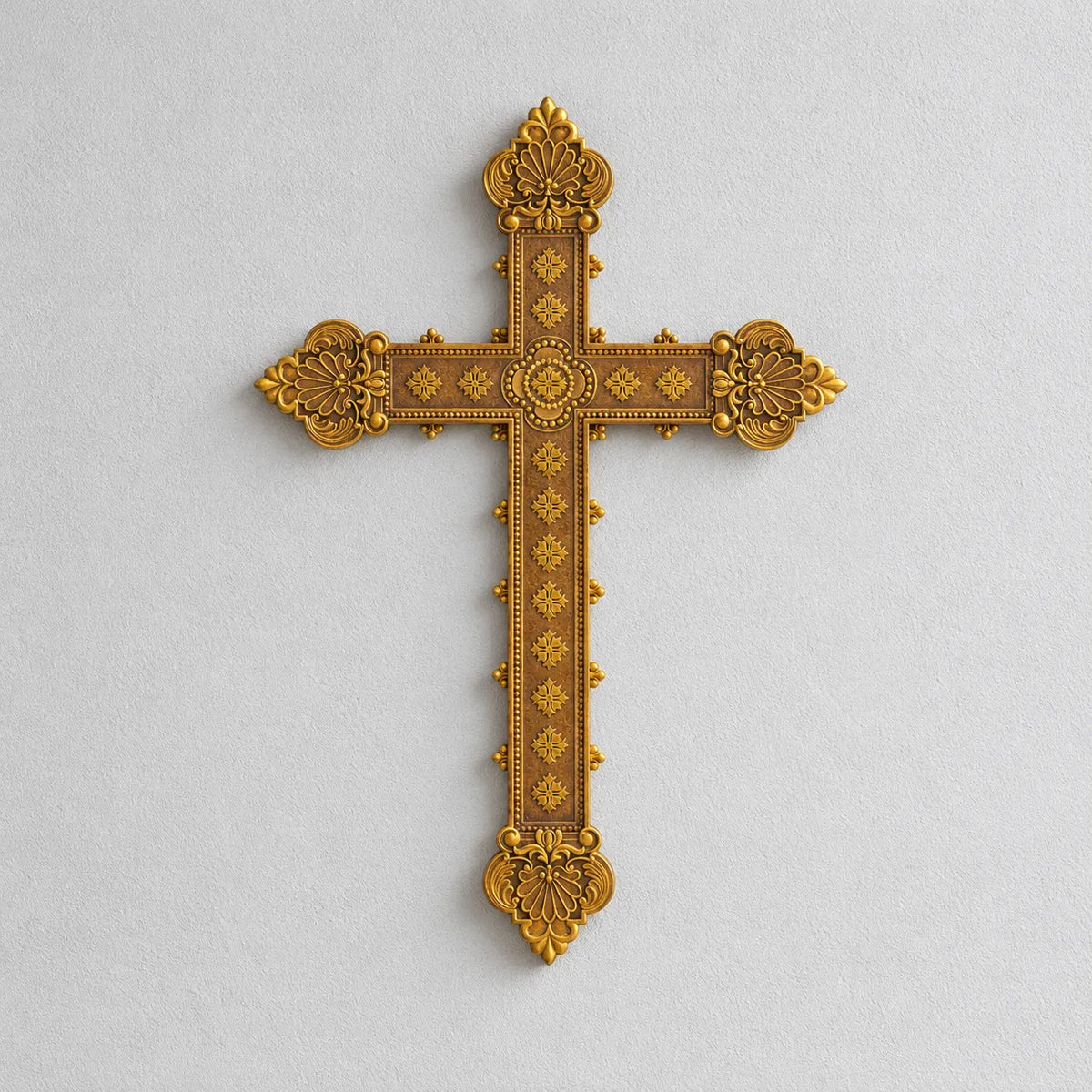 BC Home Décor Baroque Embossed Wall Cross-Renaissance