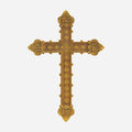 BC Home Décor Baroque Embossed Wall Cross-Renaissance