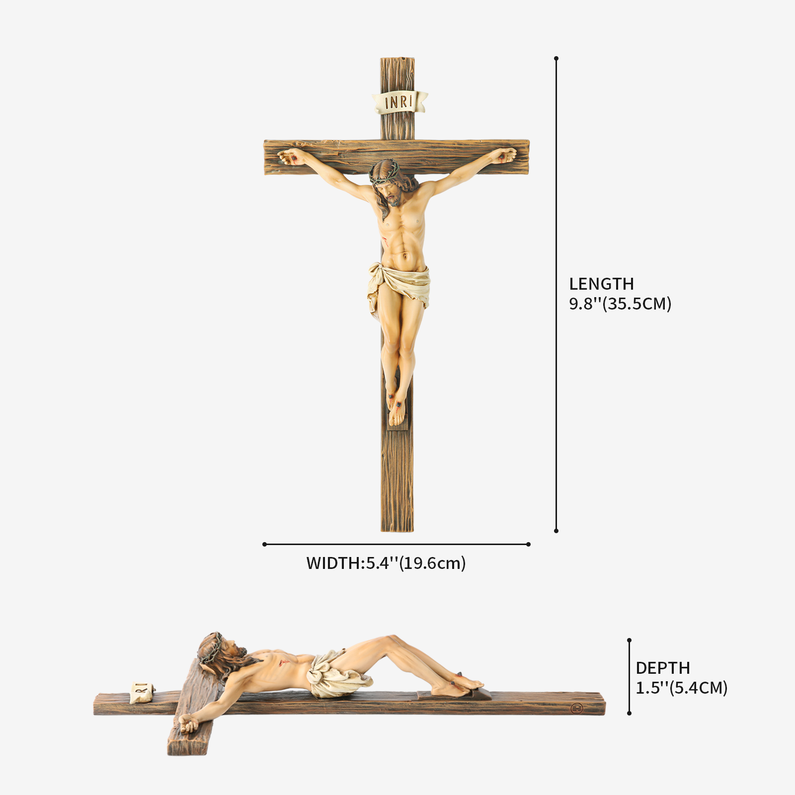 BC Catholic Wall Crucifix-Renaissance