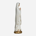 BC Catholic White & Gold Our Lady of Lourdes Statue-Renaissance