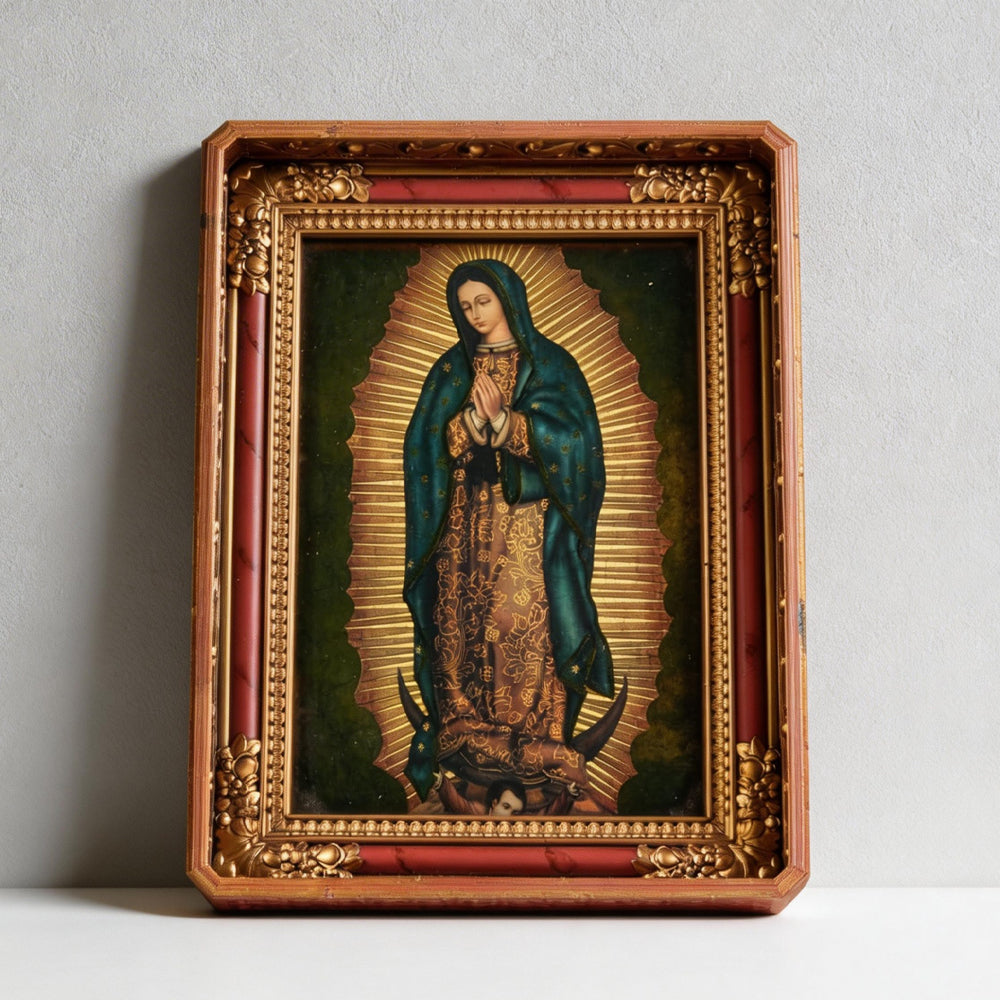 BC Catholic Our Lady of Guadalupe Image-Vintage Frame