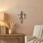 BC Home Decor Angel Wings Wall Cross -  Rustic Decor Style