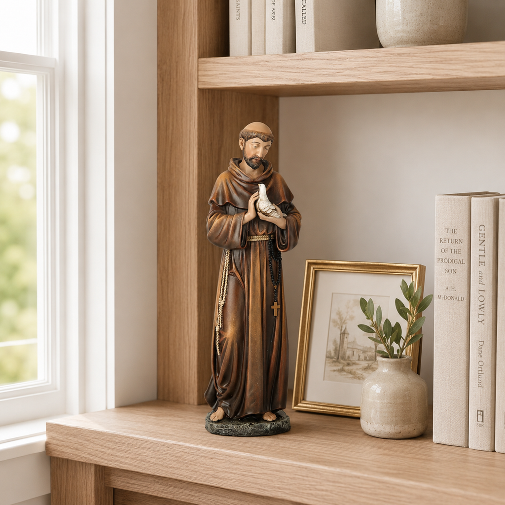 BC Catholic Saint Francis Statue-Renaissance