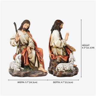 BC Catholic Jesus Statue "Der Gute Hirte"-Renaissance