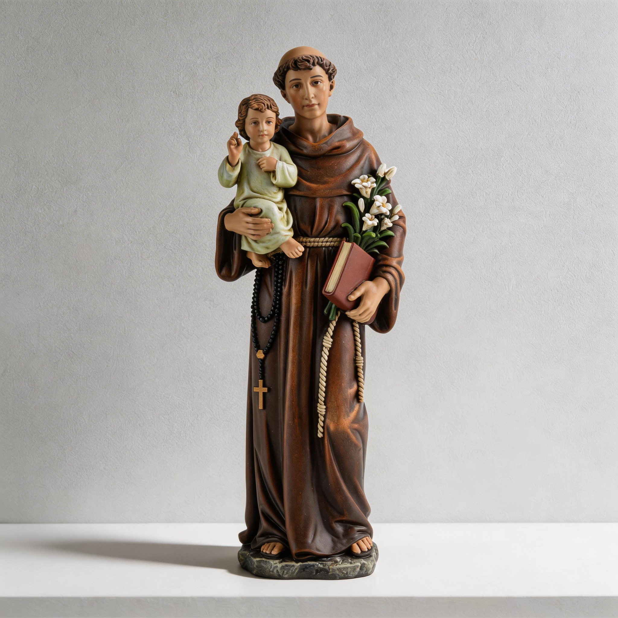BC Catholic St. Anthony with Infant Jesus Statue